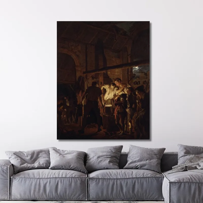 La Fragua Del Herrero Joseph Wright of Derby