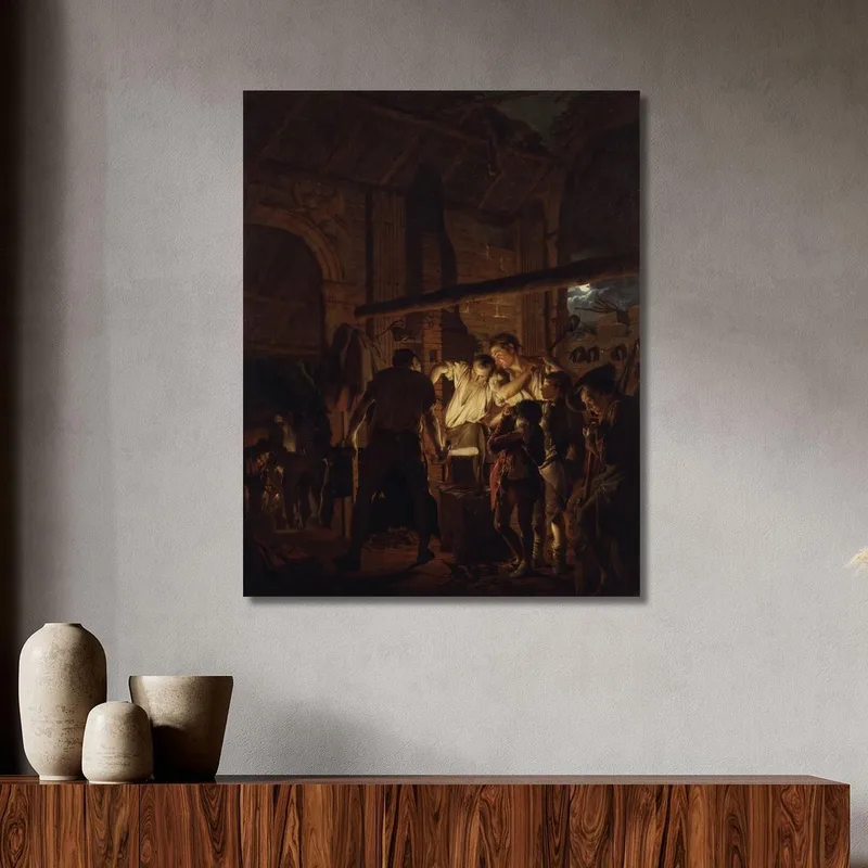 La Fragua Del Herrero Joseph Wright of Derby