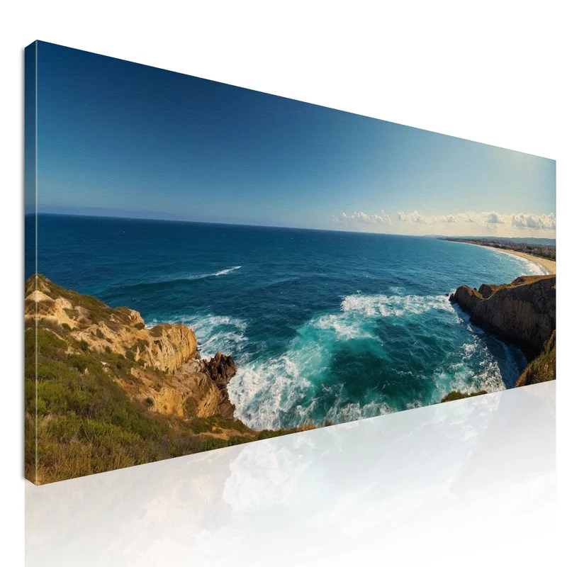 Quadro Paesaggio Mare Spiaggia Selvaggia Con Acque Limpide quadro stampa su tela