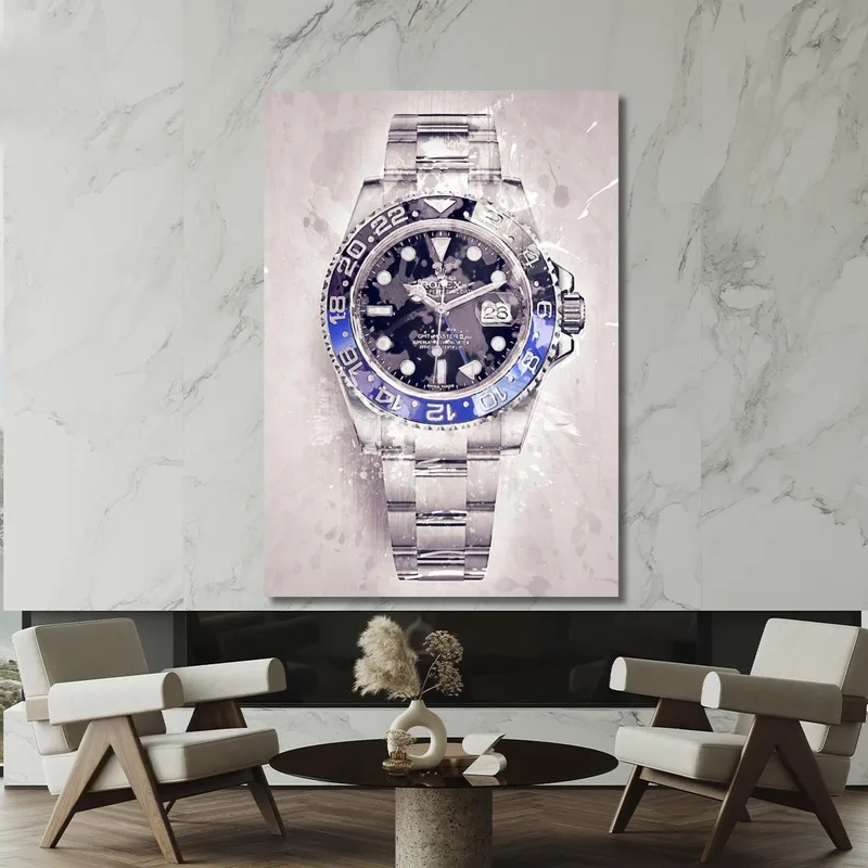 Quadro Moderno Orologio Rolex Classic Gmt Batman
