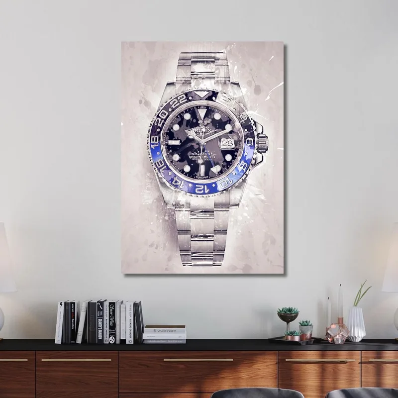 Quadro Moderno Orologio Rolex Classic Gmt Batman