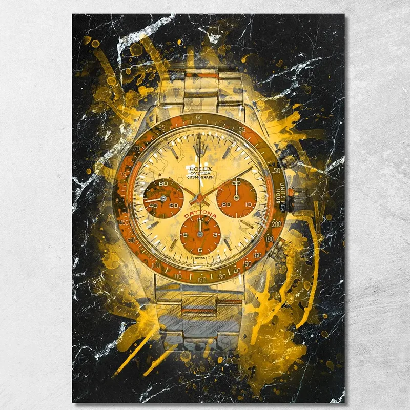 Modern Watch Painting Rolex The Classic Daytona canvas print