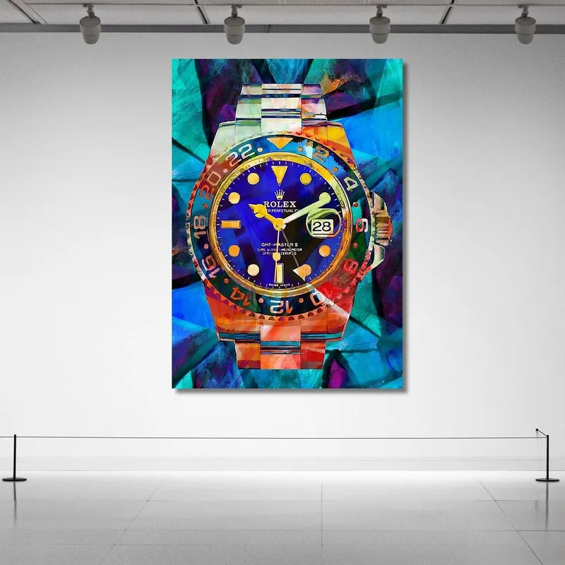 Peinture Moderne Montre Rolex Gmt Master Coloré