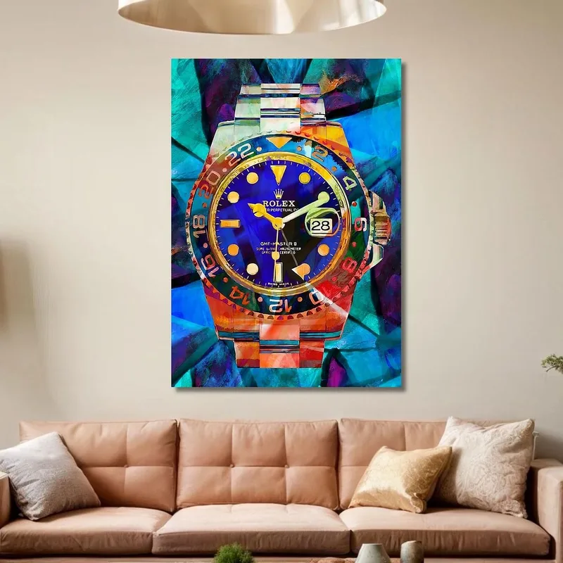 Peinture Moderne Montre Rolex Gmt Master Coloré