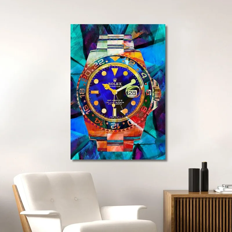 Peinture Moderne Montre Rolex Gmt Master Coloré