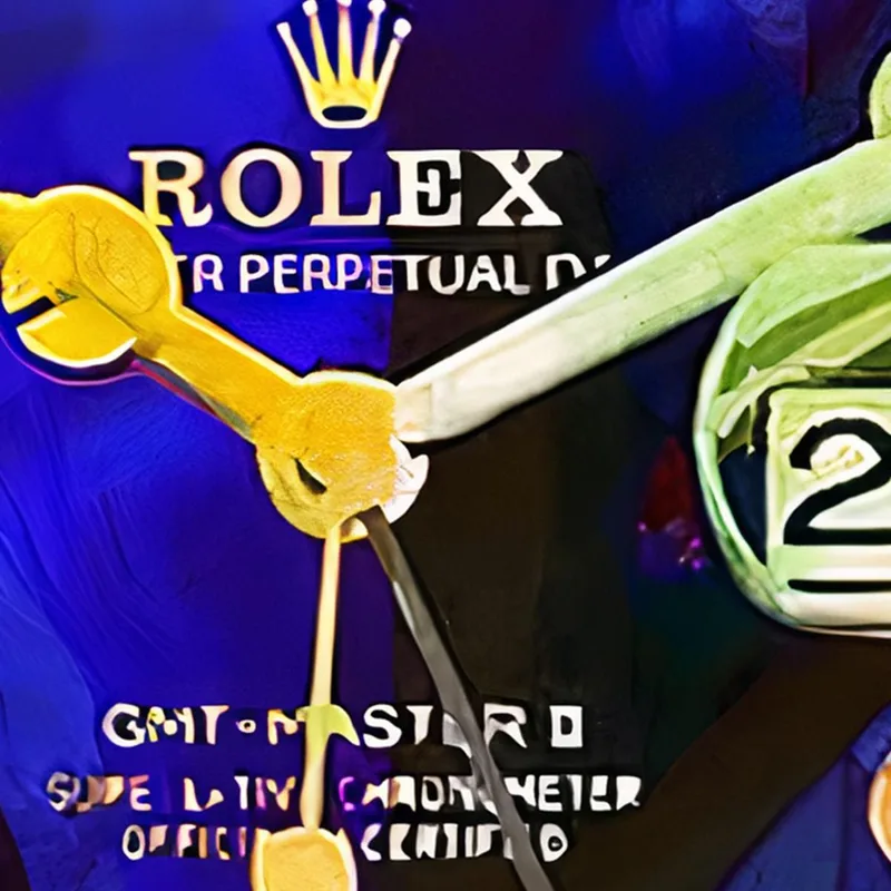 Peinture Moderne Montre Rolex Gmt Master Coloré