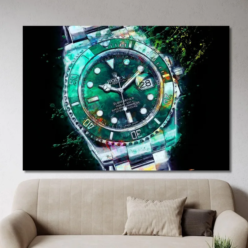 Modernes Uhrenbild Rolex Submariner Perpetual Green