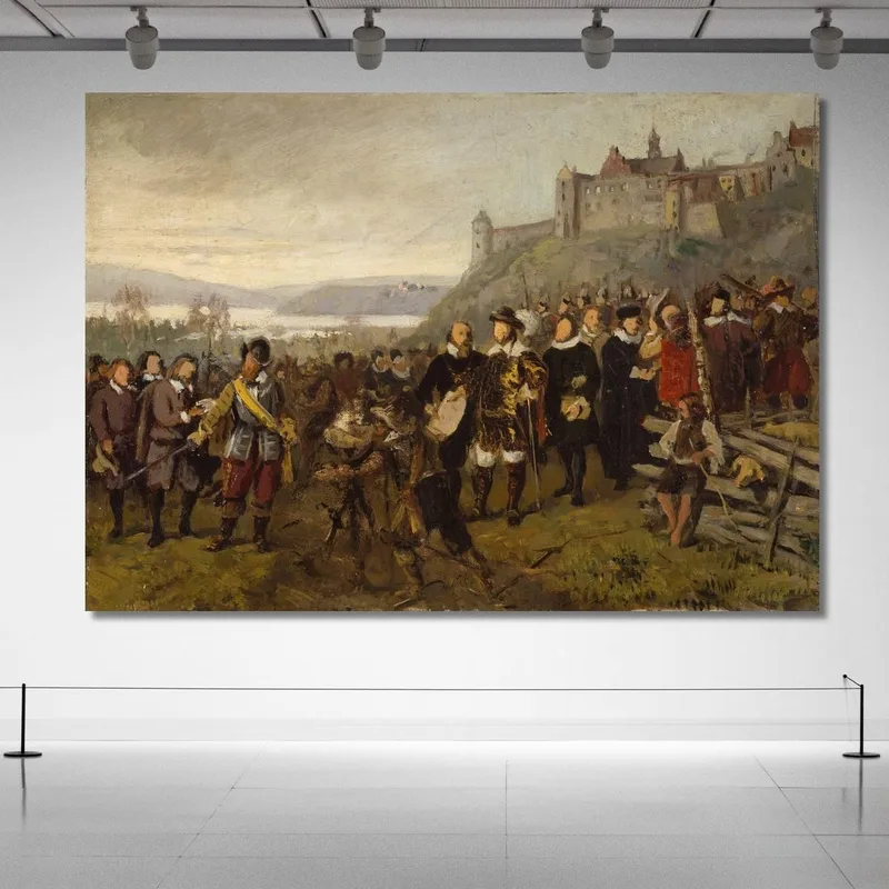 Christian Iv Fundando Christiania. Boceto Adolph Tidemand
