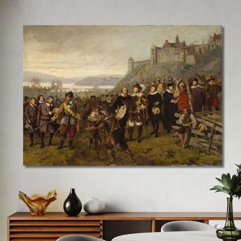 Christian Iv Fundando Christiania. Boceto Adolph Tidemand