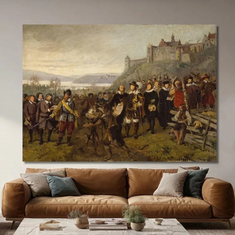 Christian Iv Fundando Christiania. Boceto Adolph Tidemand