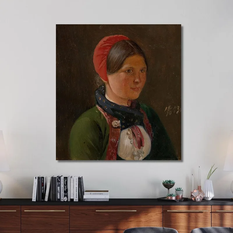 Chica De Hallingdal Adolph Tidemand
