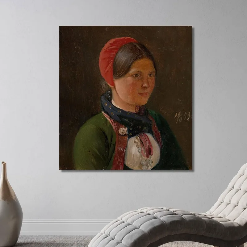 Chica De Hallingdal Adolph Tidemand