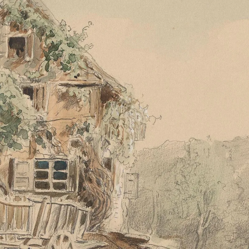 Casa Junto Al Camino Adolph Tidemand
