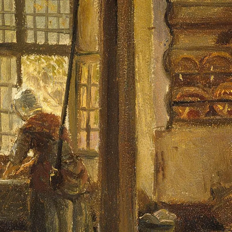 Interior De Cocina Adolph Tidemand