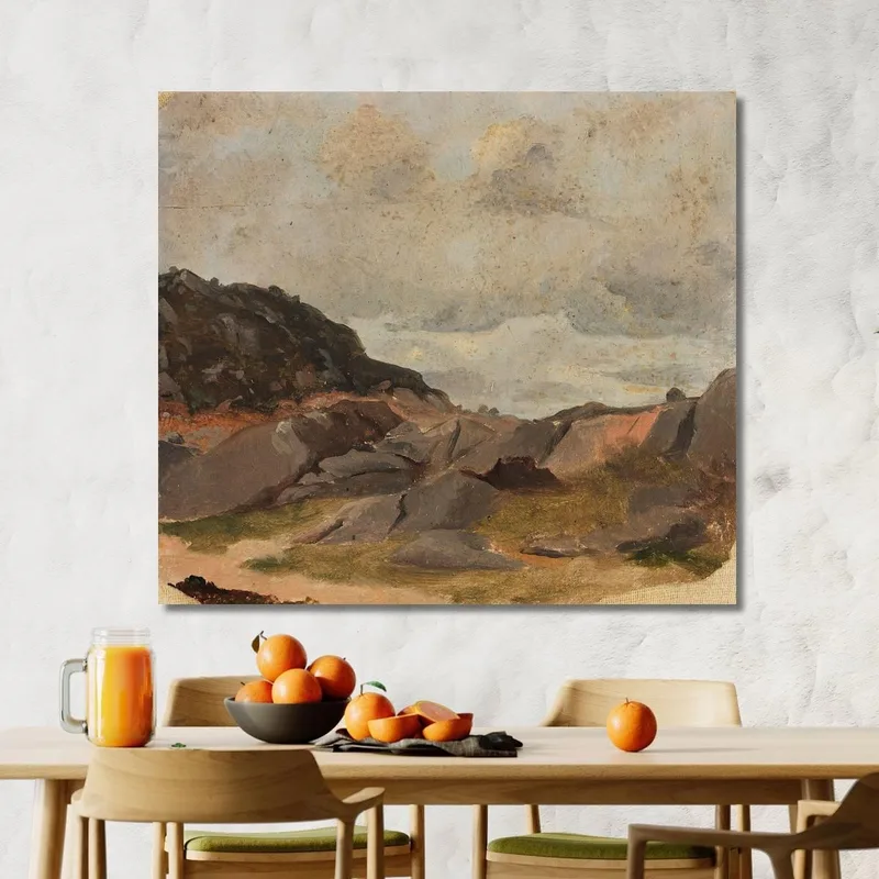 Estudio De Paisaje Adolph Tidemand