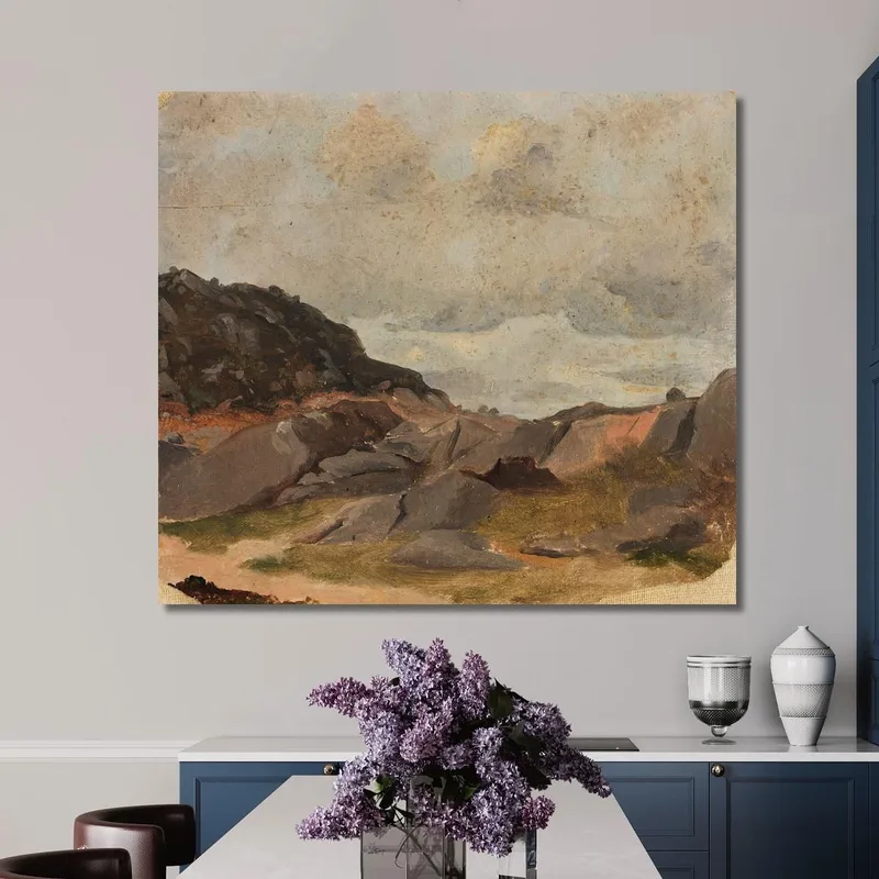 Estudio De Paisaje Adolph Tidemand