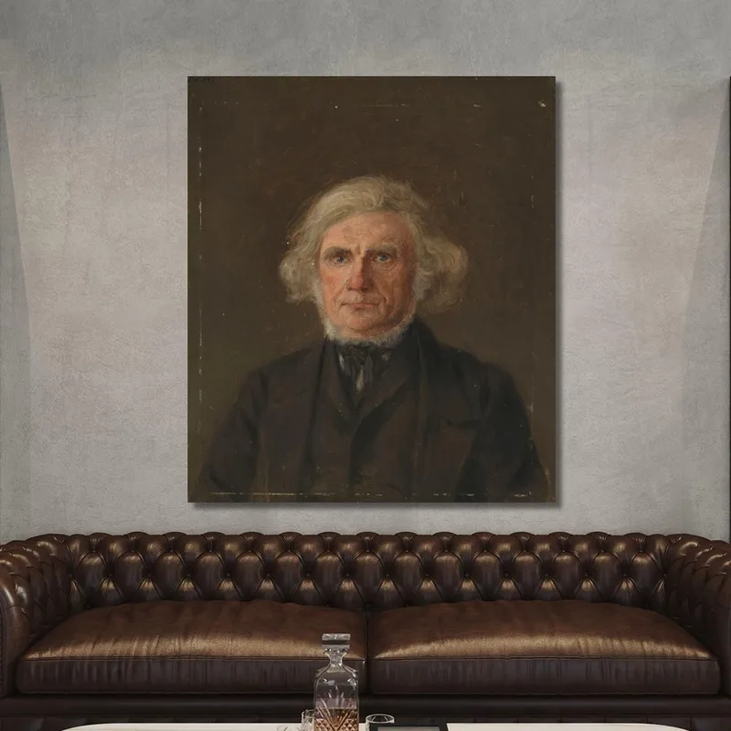 Estudio De Retrato De Anciano Adolph Tidemand