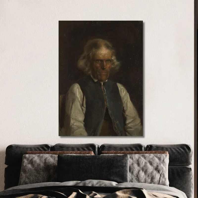 Retrato De Un Campesino De Voss Adolph Tidemand