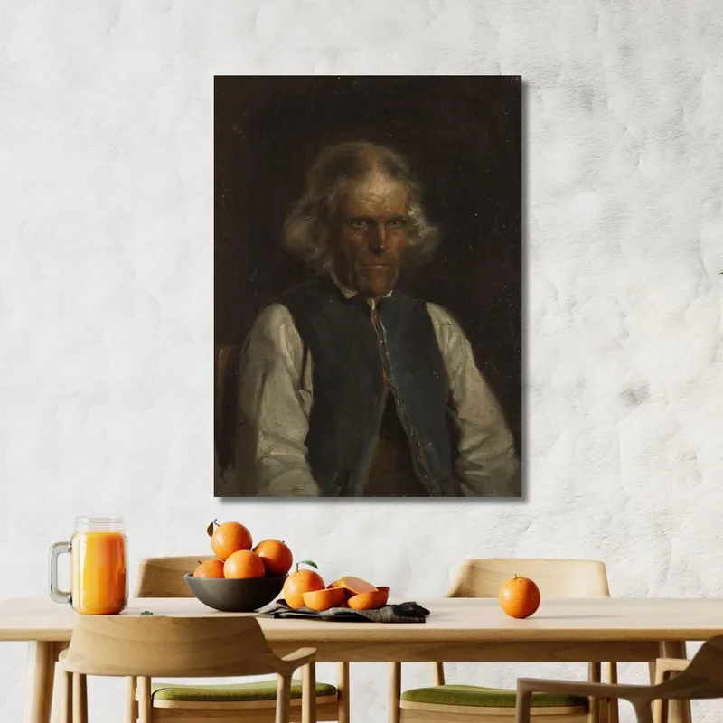 Retrato De Un Campesino De Voss Adolph Tidemand