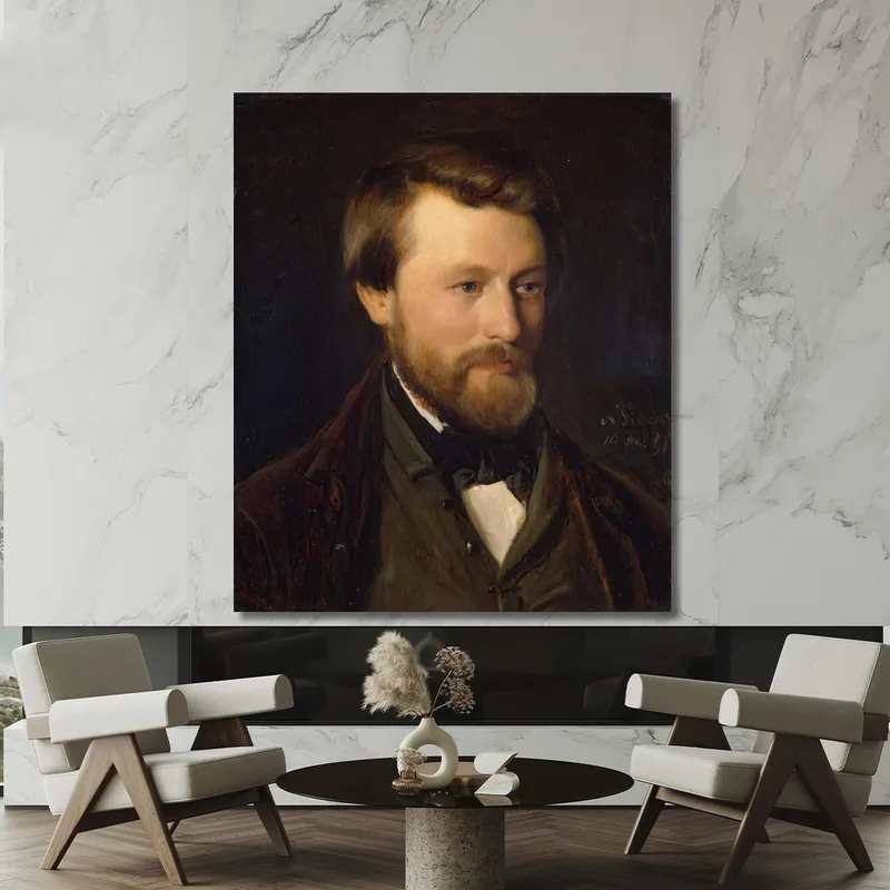 Retrato De Emil Tidemand El Hermano Del Artista Adolph Tidemand