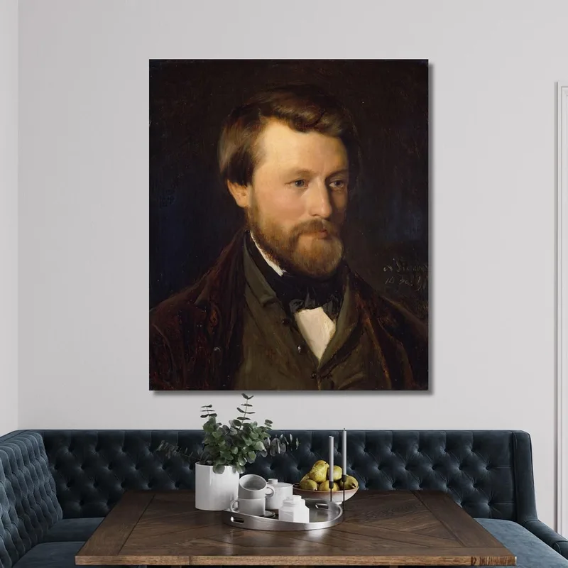 Retrato De Emil Tidemand El Hermano Del Artista Adolph Tidemand