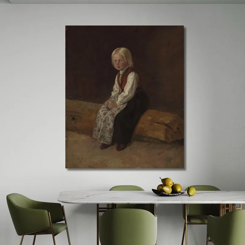 Retrato De Sella Larsdatter Vikør Adolph Tidemand