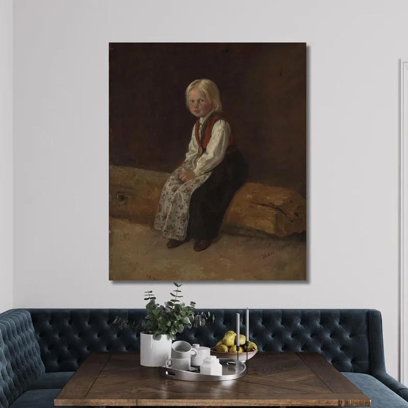 Retrato De Sella Larsdatter Vikør Adolph Tidemand