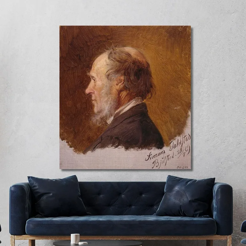 Retrato De Simon Toldstad. Estudio Adolph Tidemand