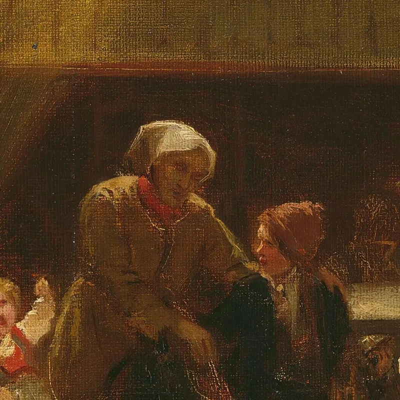 Mañana De Domingo En Una Casa Campesina Adolph Tidemand