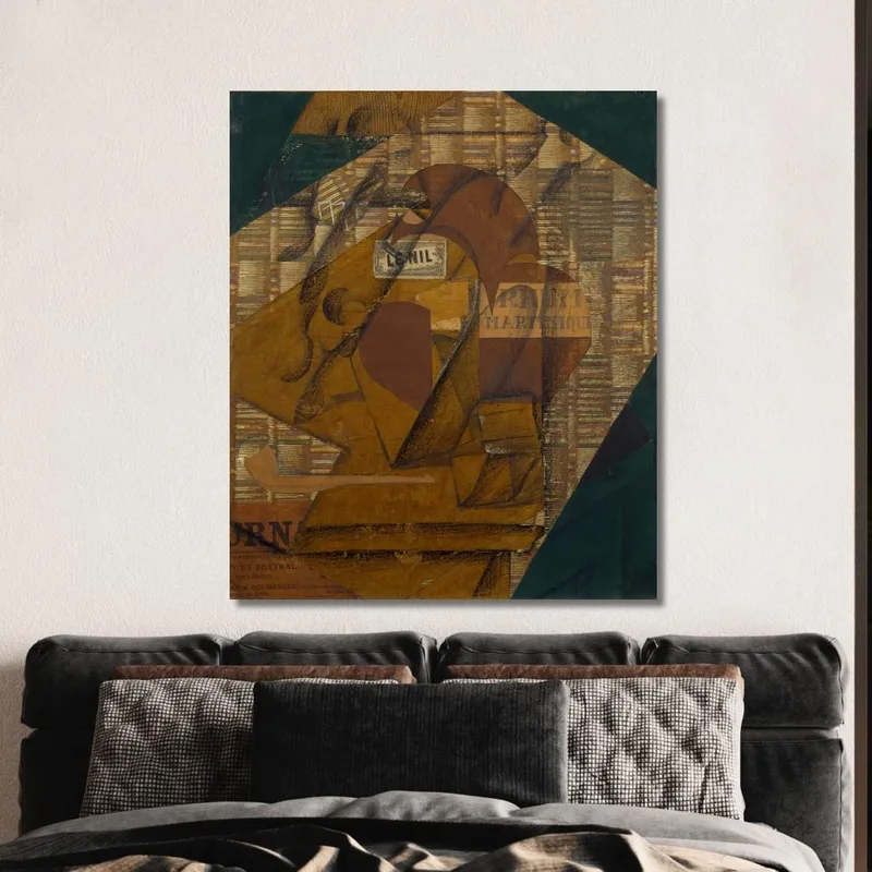 Bottiglia Di Rum E Giornale Juan Gris