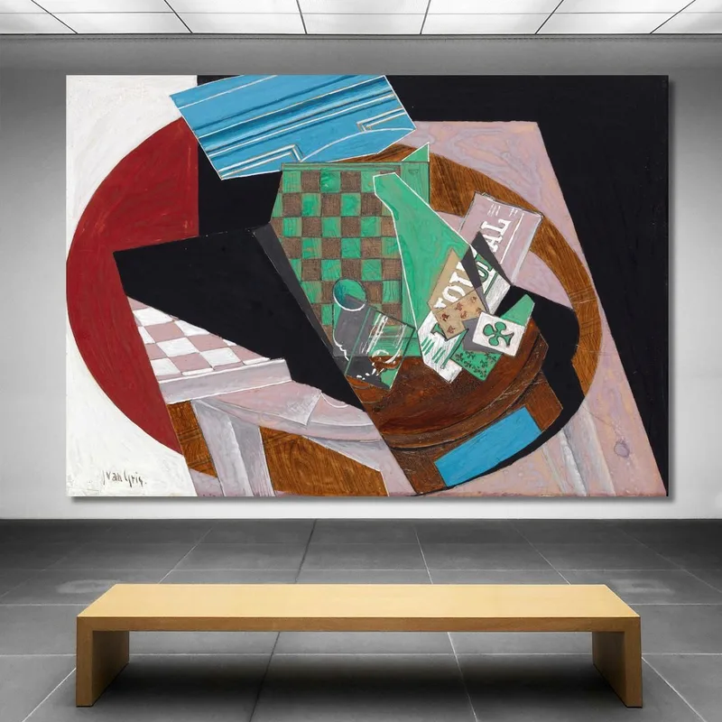 Damier Et Cartes À Jouer Juan Gris