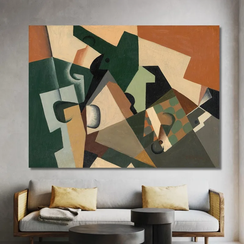 Vidrio Y Tablero De Ajedrez Juan Gris