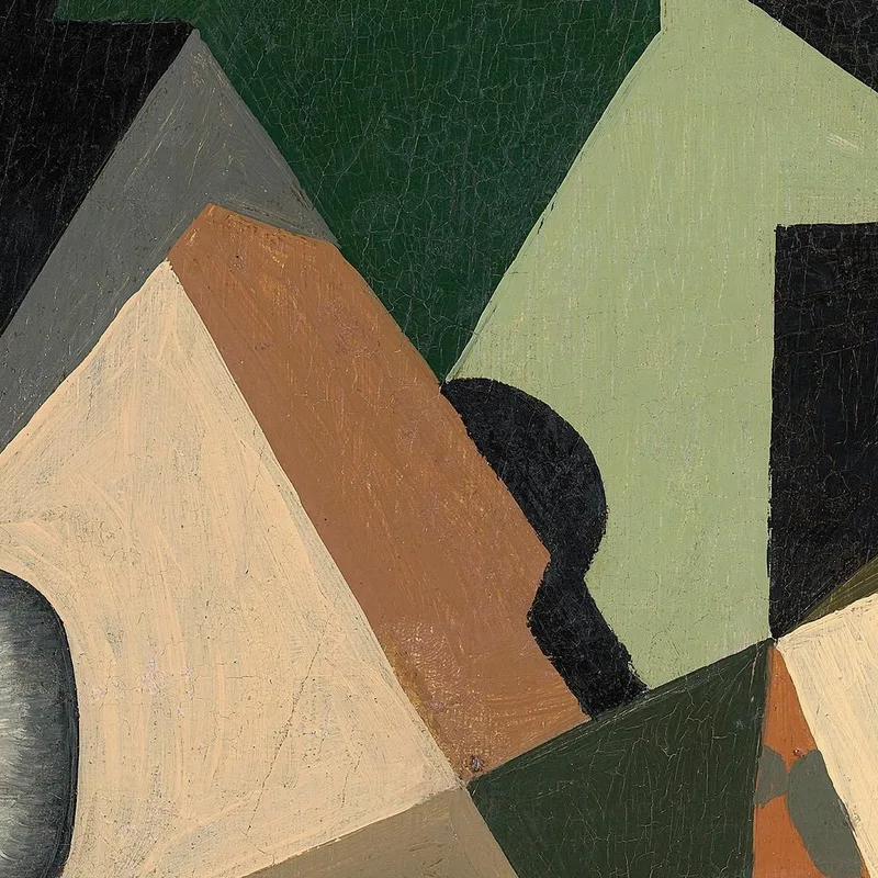 Vidrio Y Tablero De Ajedrez Juan Gris