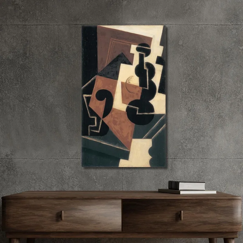 Verre Et Bouteille D'Eau Juan Gris