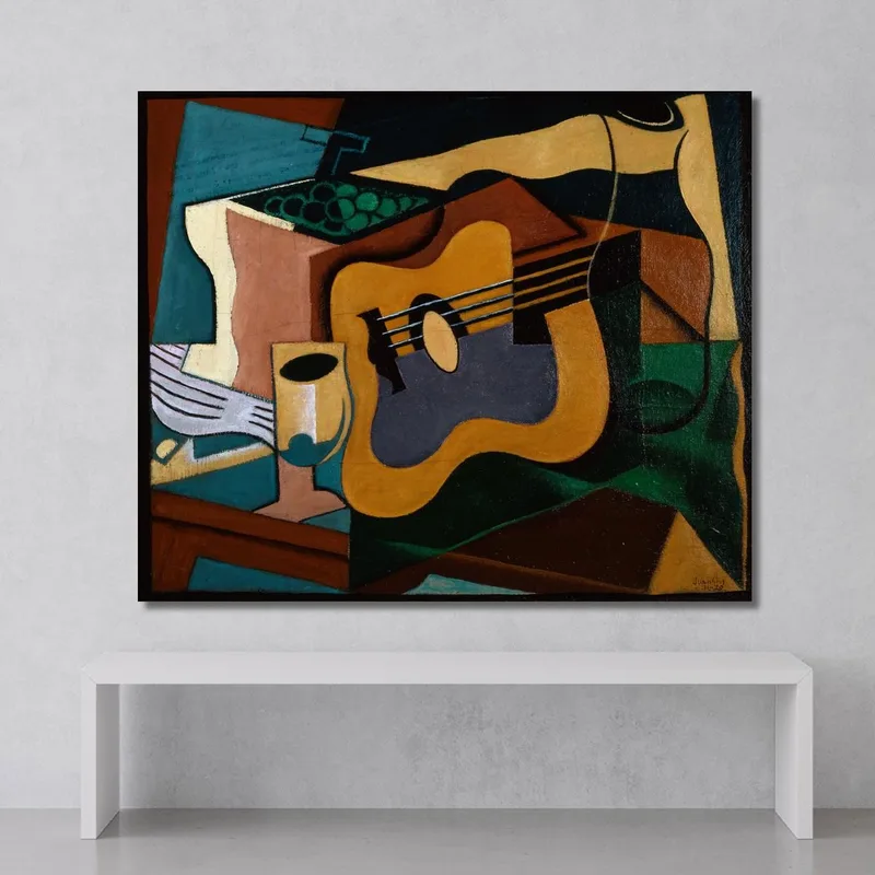 Natura Morta Con Chitarra Juan Gris quadro stampa su tela
