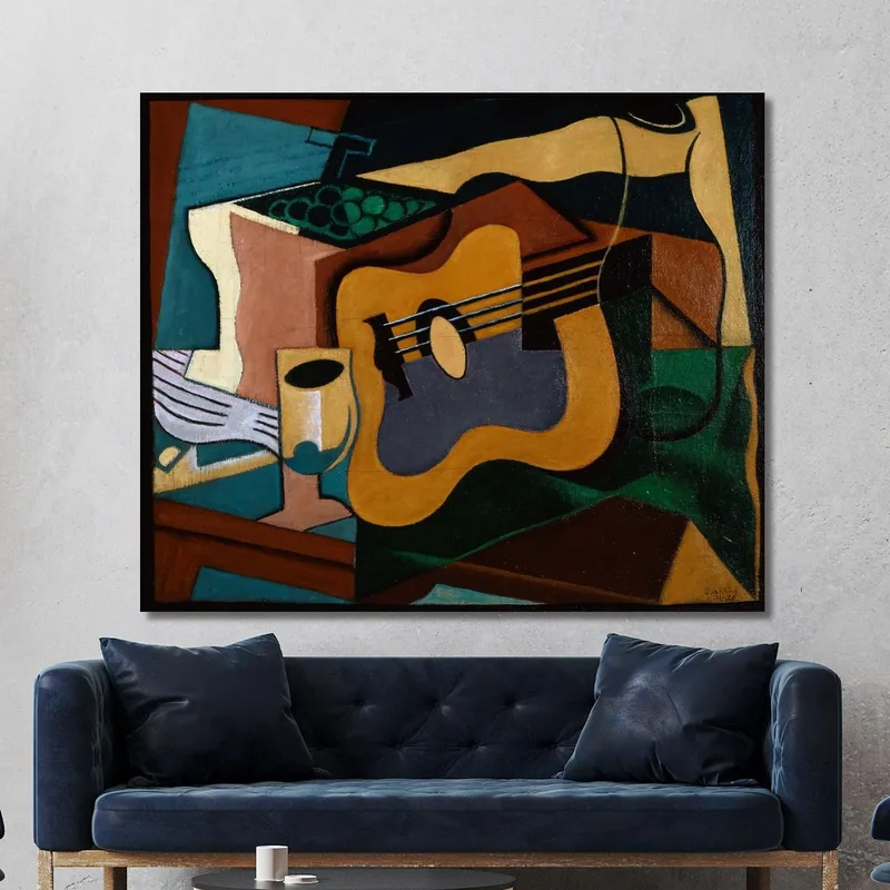 Natura Morta Con Chitarra Juan Gris quadro stampa su tela
