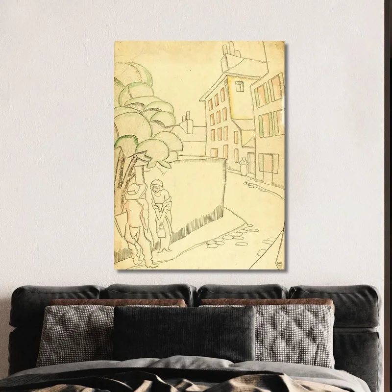Une Rue À Montmartre Juan Gris