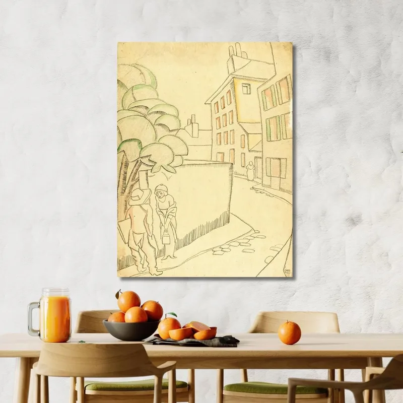 Une Rue À Montmartre Juan Gris