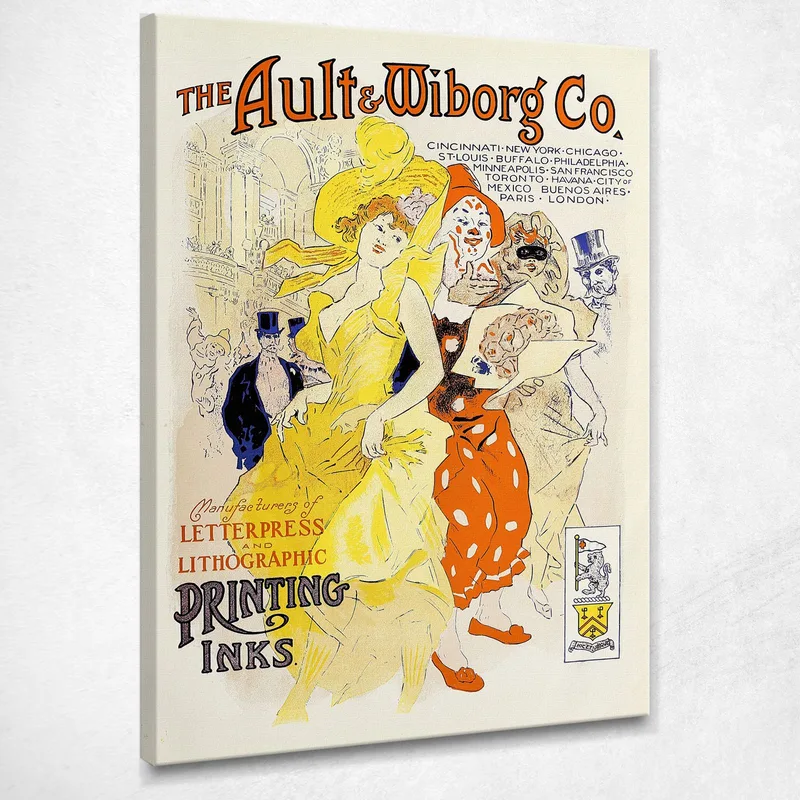 Ault E Wiborg Ad 042 Jules Chéret quadro stampa su tela