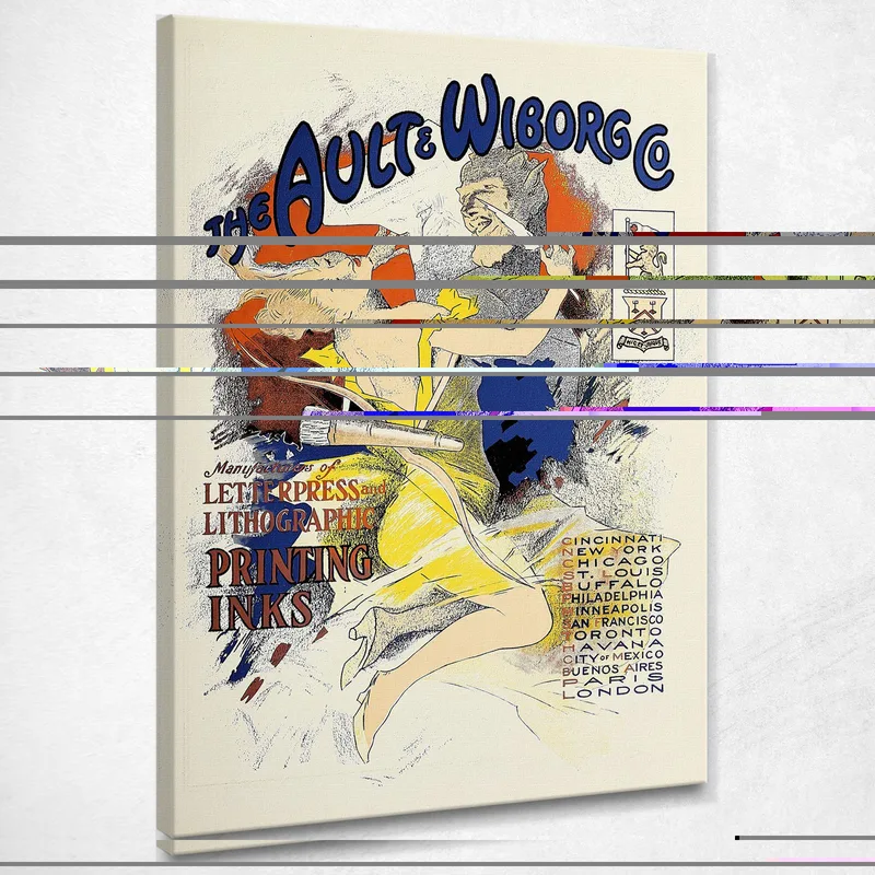 Ault E Wiborg Ad 087 Jules Chéret quadro stampa su tela