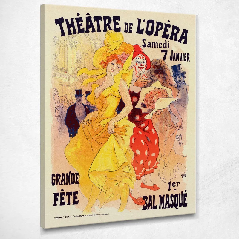 Balli Dell'Opera Nel 1899 Jules Chéret quadro stampa su tela