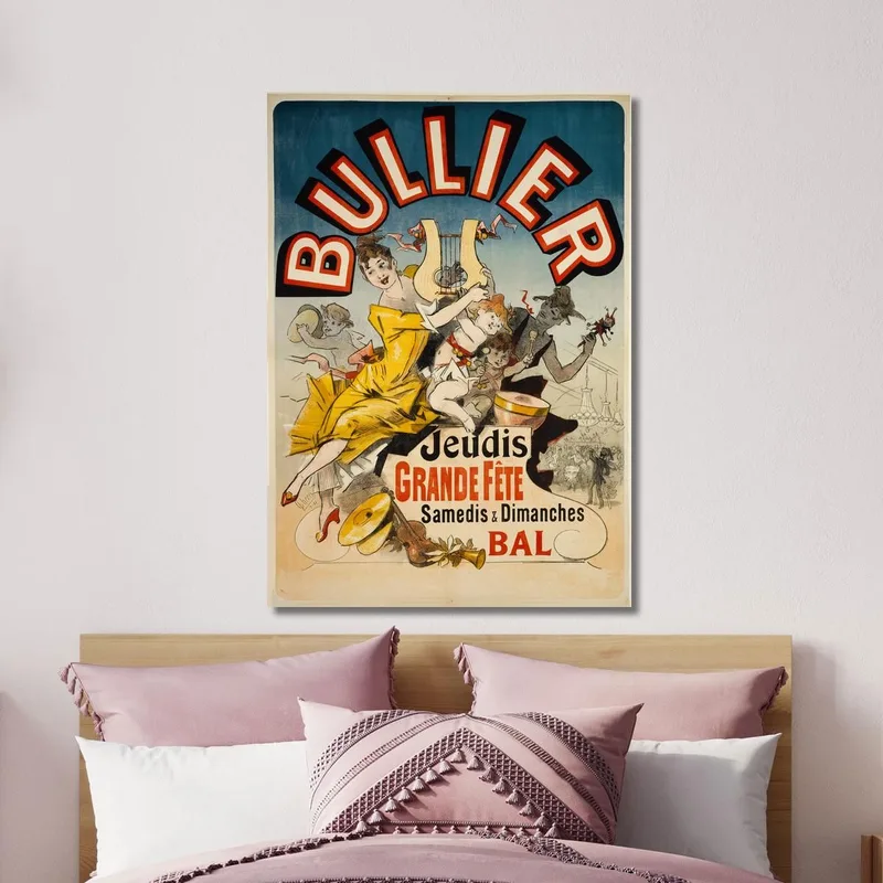Bullier Giovedì Grande Fete Sabato E Domenica Ballo Jules Chéret