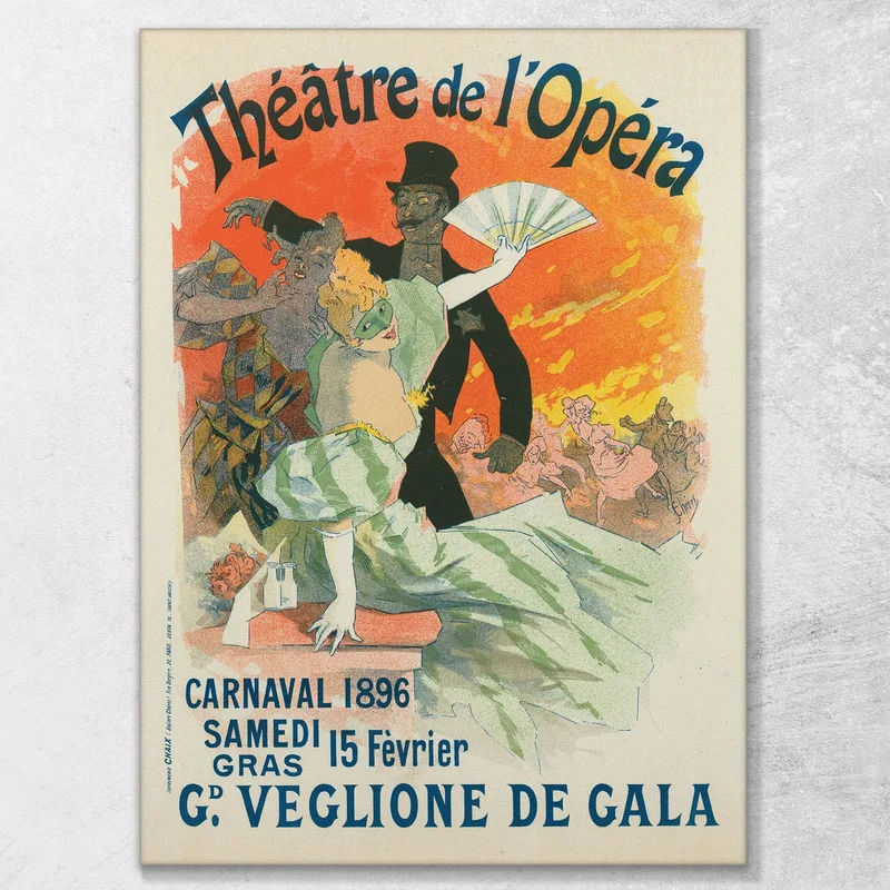 Carnaval 1896 Große Abendparty-Gala Jules Chéret