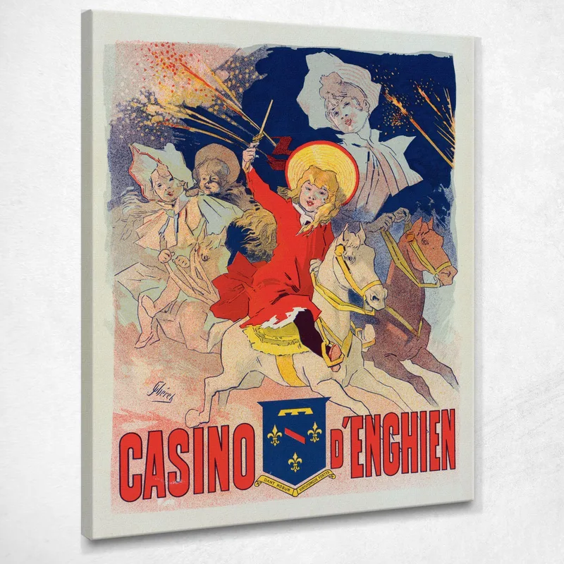 Casinò Di Enghien Jules Chéret quadro stampa su tela