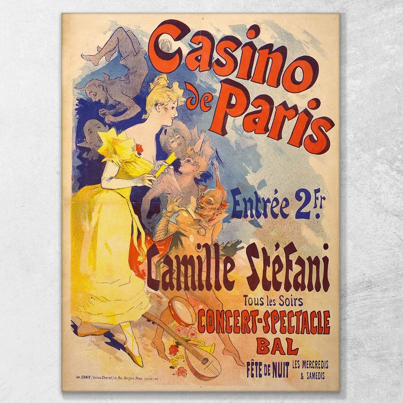 Casino Von Paris Camille Stéfani Konzert-Showball Jules Chéret