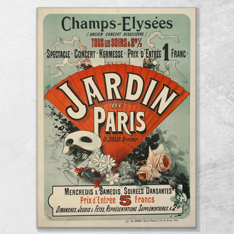 Champs-Elyséespariser Garten Jules Chéret