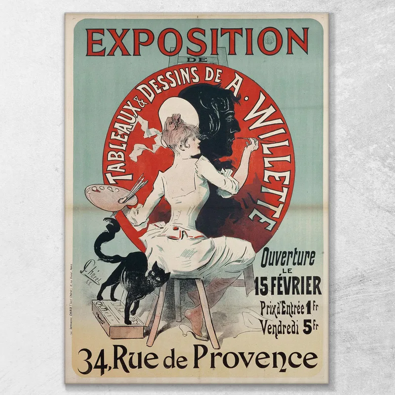 Mostra Di Dipinti E Disegni Di A Willette Jules Chéret