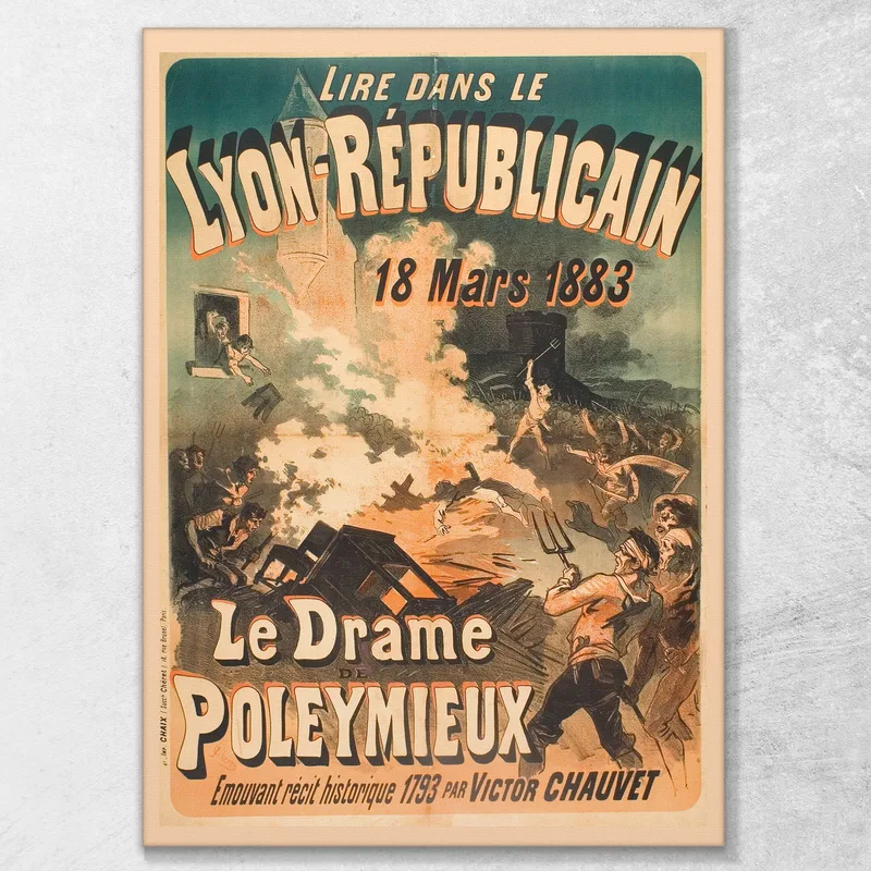 Die Tragödie Von Poleymieux Jules Chéret