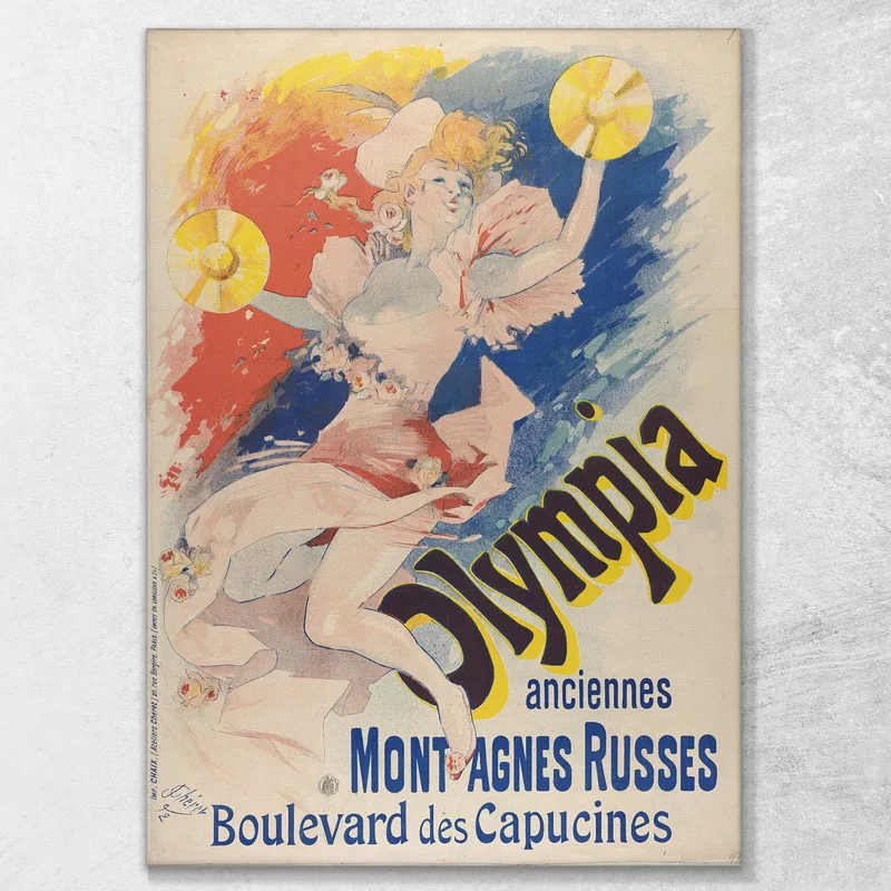 Olympia Old Roller Coasters Jules Chéret