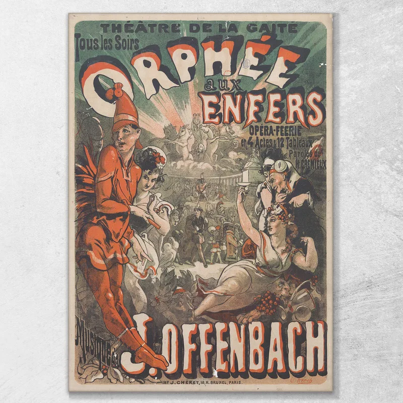 Orfeo Negli Inferi Jules Chéret